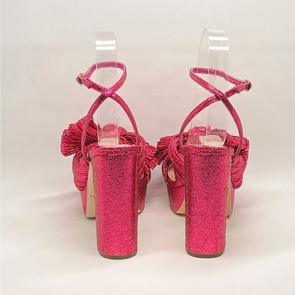 Loeffler Randall Natalia Pleated Bow Platform Sandals size 6 - Picture 10 of 16